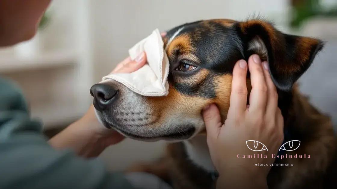 Como tratar a inflamação ocular em cães em casa