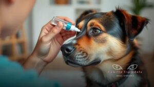 como aplicar colírio em cachorro sozinho sem stress e com segurança