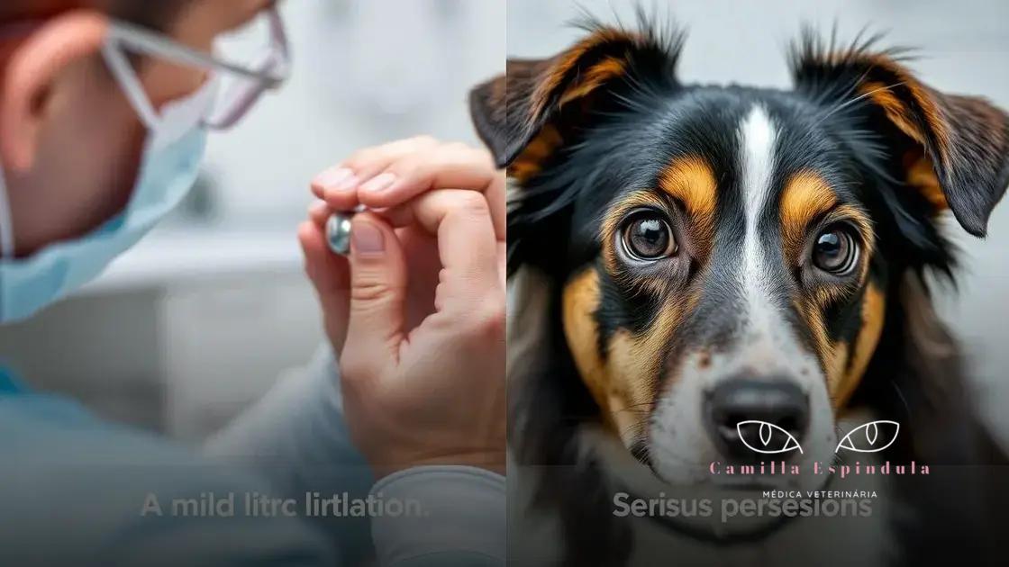 Diferença entre irritação comum e problema sério nos olhos do pet