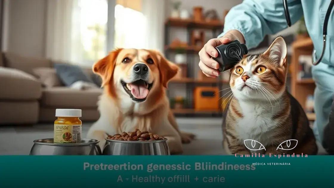 maneiras de cuidar e prevenir a cegueira genética em animais de estimação