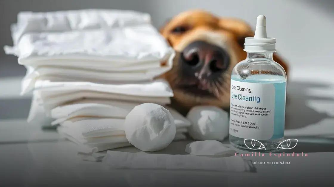 materiais adequados para a limpeza dos olhos