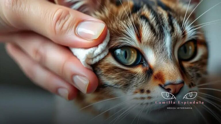 Meu gato está com secreção nos olhos o que usar para aliviar e cuidar rápido