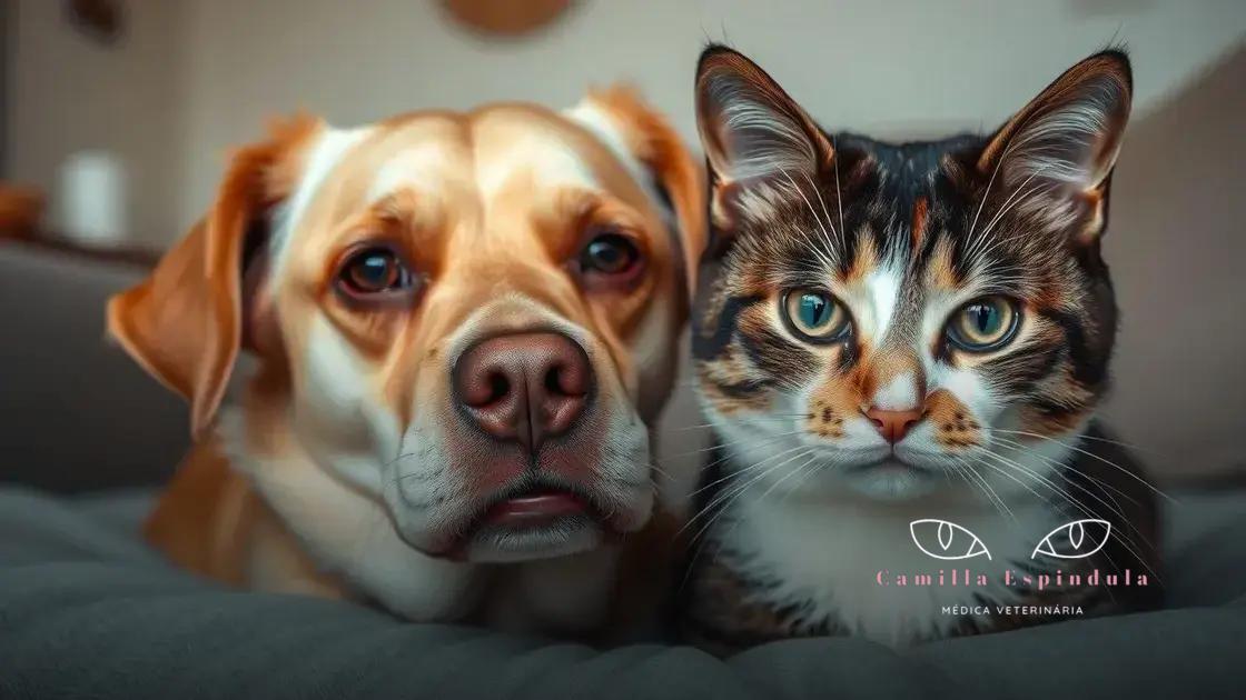 Principais sintomas visíveis de dor ocular em cães e gatos