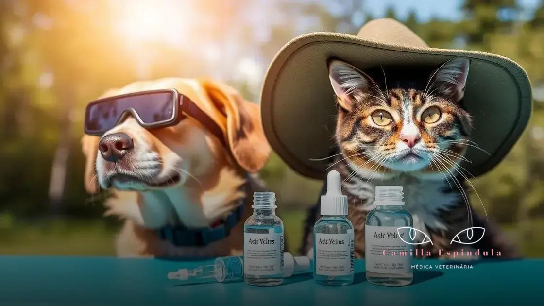 Produtos recomendados para proteção ocular em pets