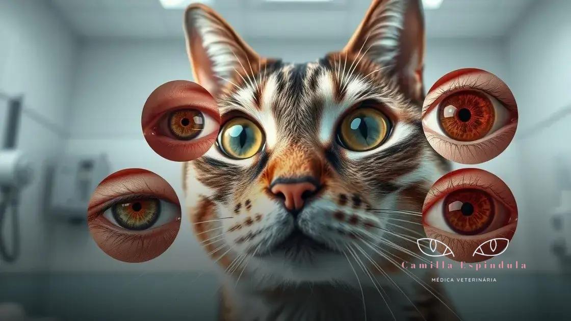 quais são os tipos comuns de doenças oculares em gatos
